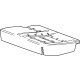 GM 87836306 Seat Cushion Pad, Rear Driver Side