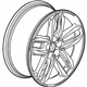 GM 84855229 Wheel, Alloy, Rear