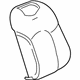 GM 84176401 Seat Back Cover, Black, Front GM 84176401 Seat Back Cover, Black, Front