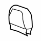 GM 88996230 Headrest Cover, Gray