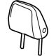 GM 42776684 Headrest, Black, Front GM 42776684 Headrest, Black, Front