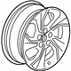 GM 42514280 Wheel, Alloy, Rear GM 42514280 Wheel, Alloy, Rear