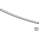 GM 84319818 Upper Molding, Front GM 84319818 Upper Molding, Front