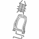 GM 42384909 Seat Back Frame, Front