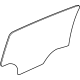 GM 42473443 Door Glass, Rear Driver Side GM 42473443 Door Glass, Rear Driver Side