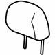 GM 22839025 Headrest, Front GM 22839025 Headrest, Front