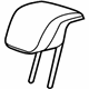 GM 42476978 Headrest, Black; Titanium, Rear