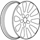 GM 13351762 Wheel, Alloy, Rear GM 13351762 Wheel, Alloy, Rear
