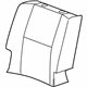 GM 20904936 Seat Back Cover, Rear GM 20904936 Seat Back Cover, Rear