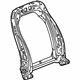 GM 13260628 Seat Back Frame, Front GM 13260628 Seat Back Frame, Front