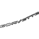 GM 84811668 Nameplate, Galvano Silver, Rear GM 84811668 Nameplate, Galvano Silver, Rear