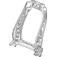 GM 13551371 Seat Back Frame, Front Driver Side