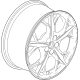 GM 84600212 Wheel, Sterling Silver, Front