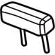 GM 85161288 Headrest, Center, Black; Taupe