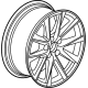 GM 84741509 Wheel, Front GM 84741509 Wheel, Front