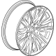 GM 23376239 Wheel, Alloy GM 23376239 Wheel, Alloy