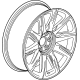 GM 84714163 Wheel, Alloy, Rear