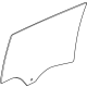 GM 42774553 Moveable Glass, Rear Driver Side