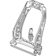 GM 13553625 Seat Back Frame, Front