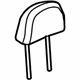 GM 22789376 Headrest, Titanium, Front GM 22789376 Headrest, Titanium, Front