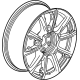 GM 84434287 Wheel, Alloy, Rear