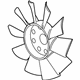 GM 25750925 Fan Blade GM 25750925 Fan Blade