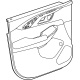 GM 42744286 Door Trim Panel, Black, Front Driver Side