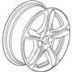 GM 22970371 Wheel, Alloy, Rear