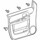 GM 25898227 Door Trim Panel, Gray, Front Driver Side