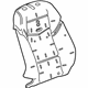 GM 23311312 Seat Back Pad, Front