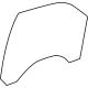 GM 84753153 Door Glass, Front Driver Side
