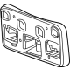 GM 87819552 License Bracket, Black, Front