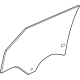 GM 85562568 Door Glass, Rear Driver Side