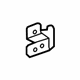 GM 22803385 Wheelhouse Trim Rear Bracket, Driver Side GM 22803385 Wheelhouse Trim Rear Bracket, Driver Side