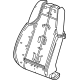 GM 85666462 Seat Back Pad, Front GM 85666462 Seat Back Pad, Front