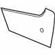 GM 22744839 Side Trim Panel, Black, Driver Side