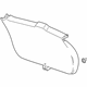 GM 42739192 Lower Gate Trim, Rear