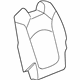 GM 20864822 Seat Back Cover, Titanium, Driver Side
