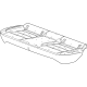 GM 42848700 Seat Cushion Pad, Rear
