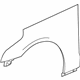 GM 84183376 Fender, Front Driver Side GM 84183376 Fender, Front Driver Side