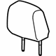 GM 84679679 Headrest, Black; Brown, Front