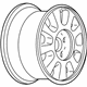 GM 88952516 Wheel, Alloy GM 88952516 Wheel, Alloy