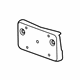 GM 84391459 License Bracket, Black, Front