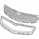 GM 20768837 Center Grille, Black GM 20768837 Center Grille, Black