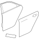 GM 84961061 Door Shell, Rear Passenger Side GM 84961061 Door Shell, Rear Passenger Side