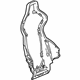 GM 84406197 Seat Back Frame, Front