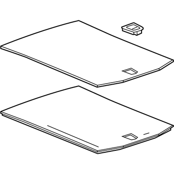 GM 23448569 Floor Cover, Rear 23448569 GM Floor Cover, Rear Illustration 1 of 1