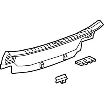 GM 22946238 Rear Panel Trim 22946238 GM Rear Panel Trim Illustration 1 of 1