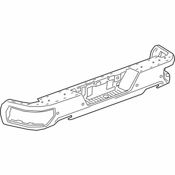 GM 84574366 Rear Bumper Impact Bar 84574366 GM Rear Bumper Impact Bar Illustration 1 of 1