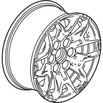 84738116 GM Wheel, Alloy, Rear Illustration 1 of 1